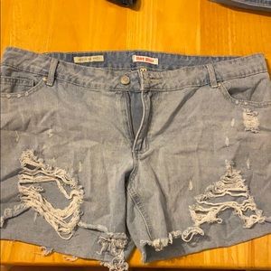 Distressed Jean Shorts